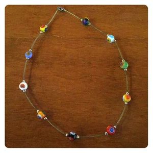 Italian Blown Glass Necklace